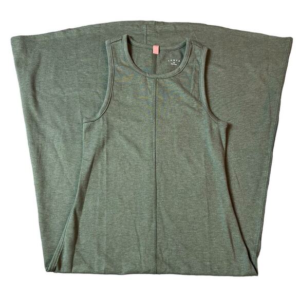 LUNYA Restore Fitted Dress Humble Green Heather Sleeveless Stretch Comfy XS NEW - Picture 4 of 10